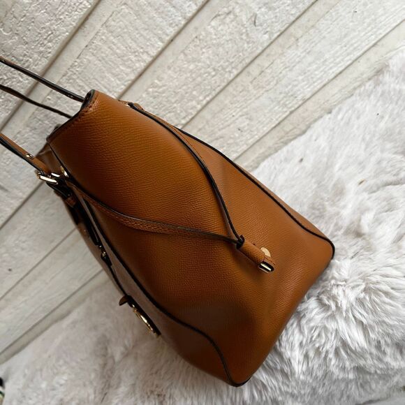 MICHAEL KORS Acorn Leather Voyager Laptop Jet Set Tote Shoulder Bag Traveller - Picture 11 of 11